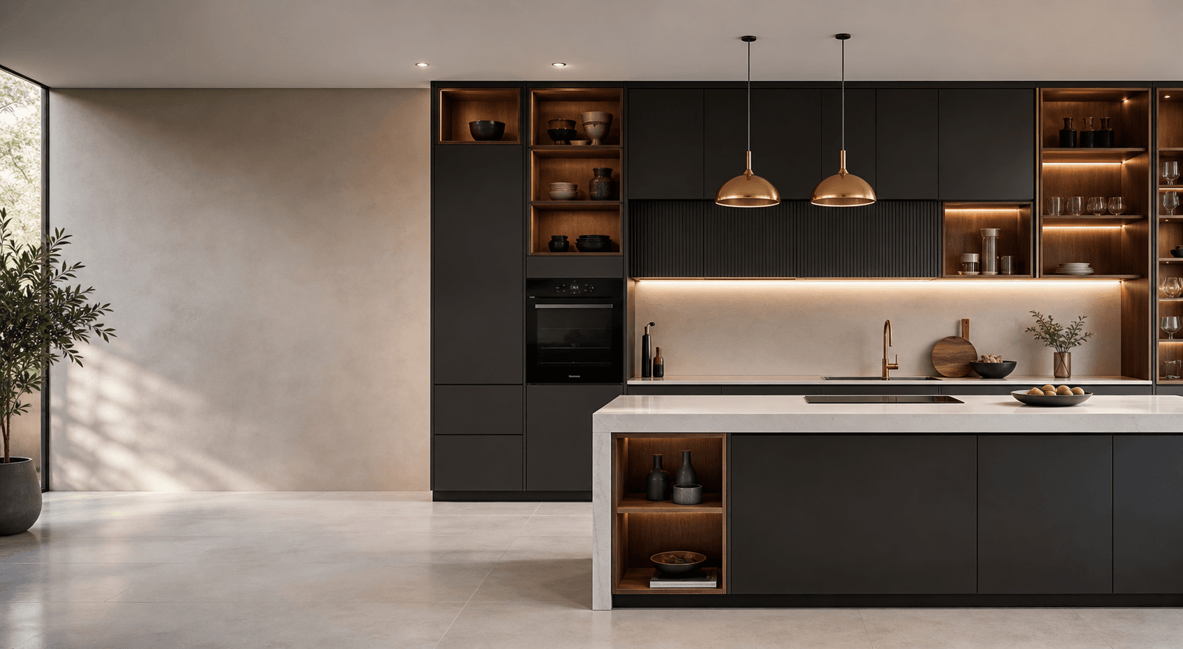 Premium modular kitchen designed by Hutāśana